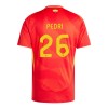 Maillot de Supporter Espagne Pedri 26 Domicile Euro 2024 Pour Enfant